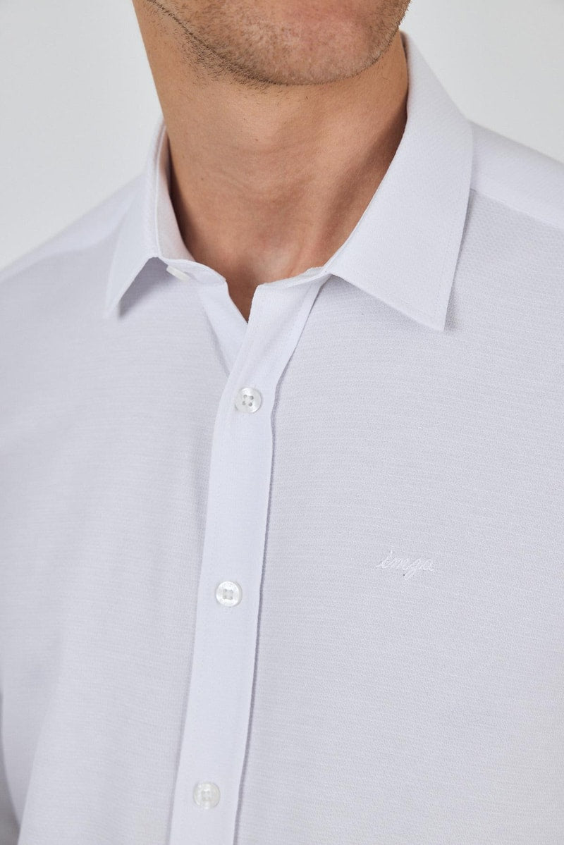 Slim-Fit Classic Shirt - White