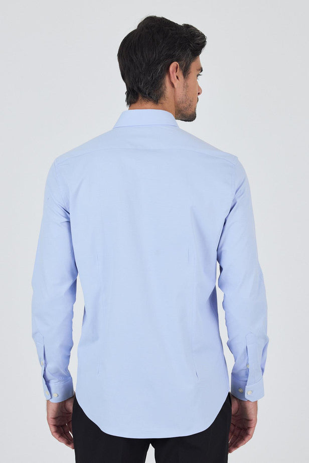 Slim-Fit Classic Shirt - Light Blue