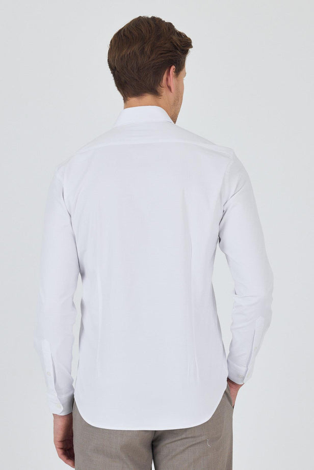 Slim-Fit Classic Shirt - White