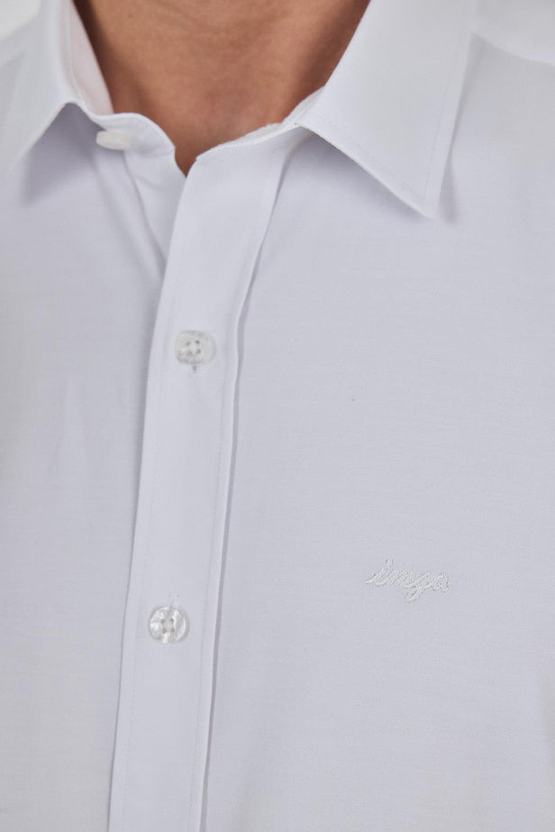Slim-Fit Classic Shirt - White