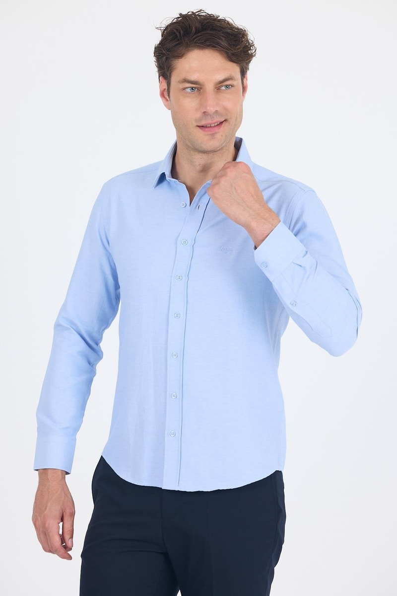 Slim-Fit Classic Shirt - Black