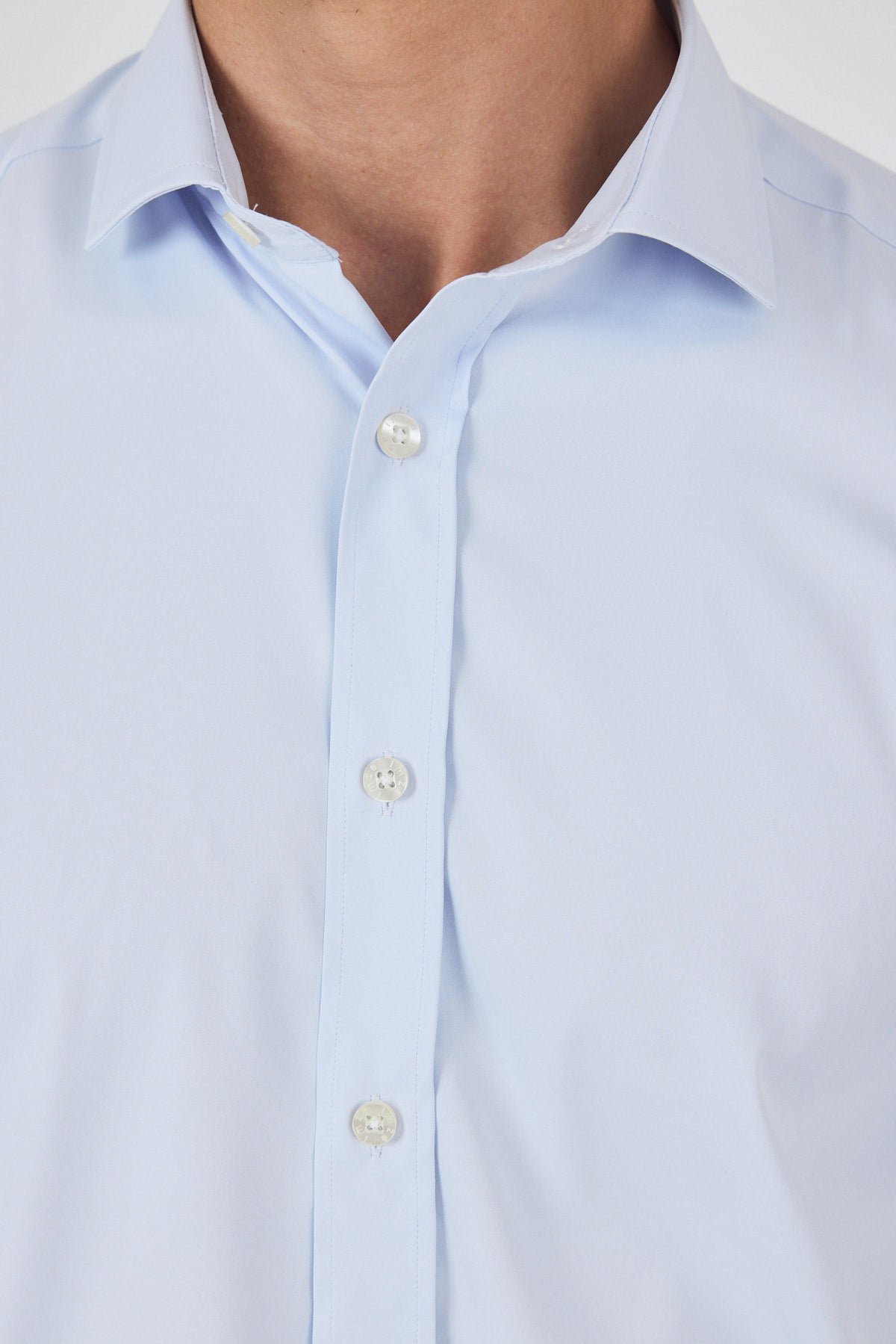 Slim-Fit Classic Shirt - Light Blue