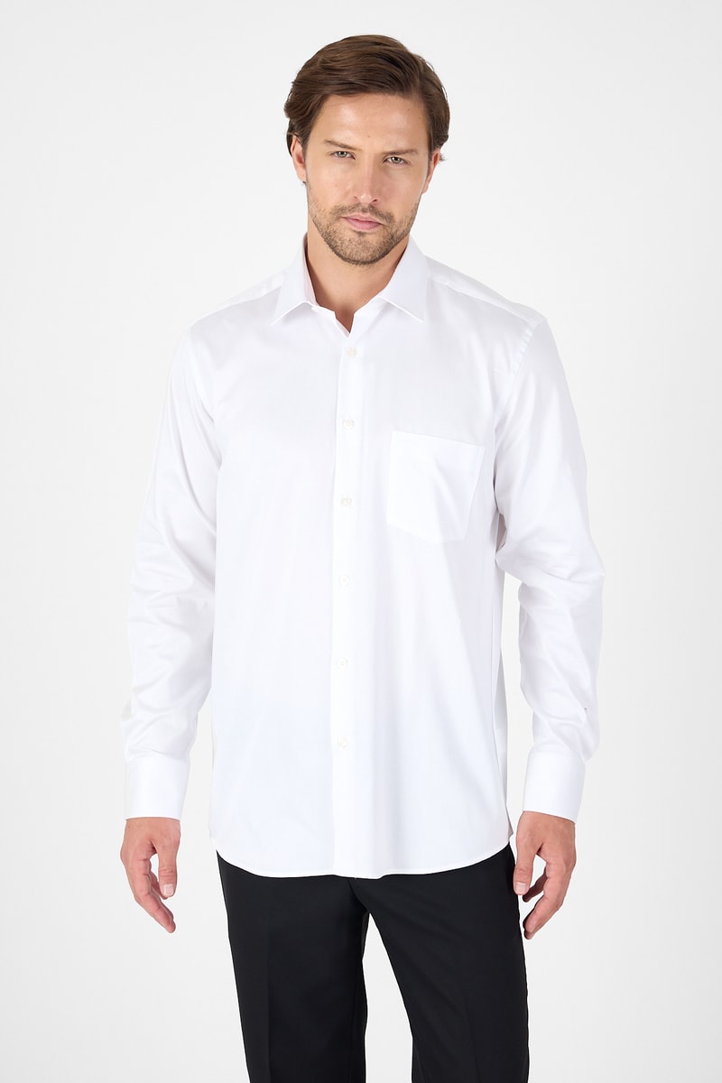 Comfort-Fit Premium Classic Shirt - White