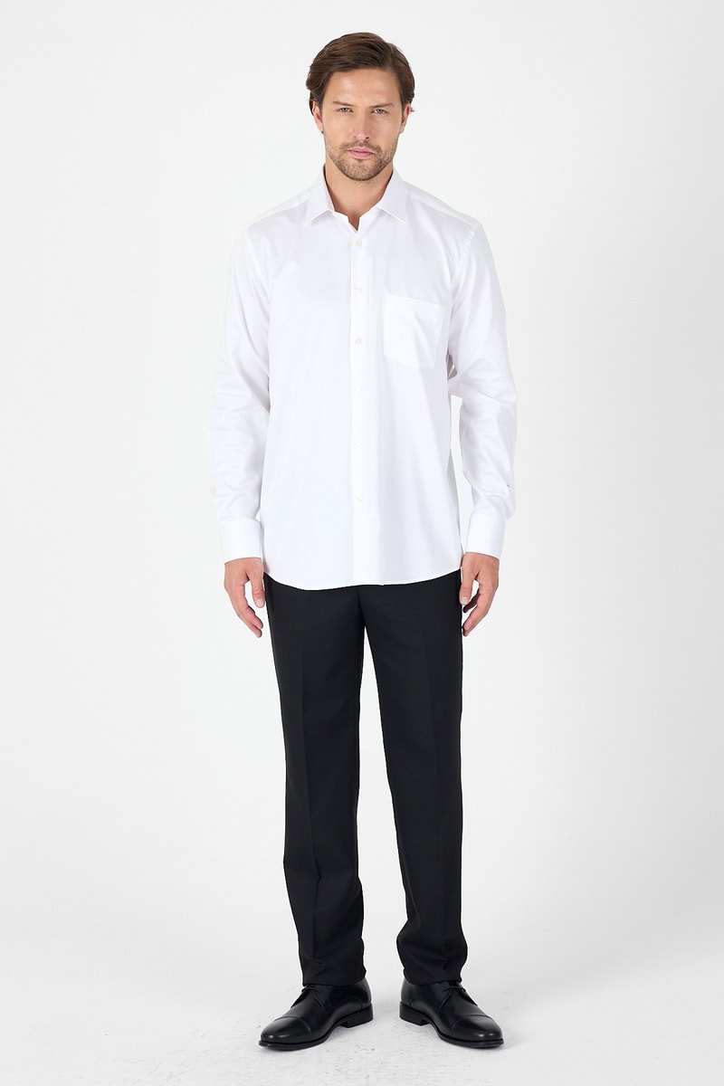 Comfort-Fit Premium Classic Shirt - White