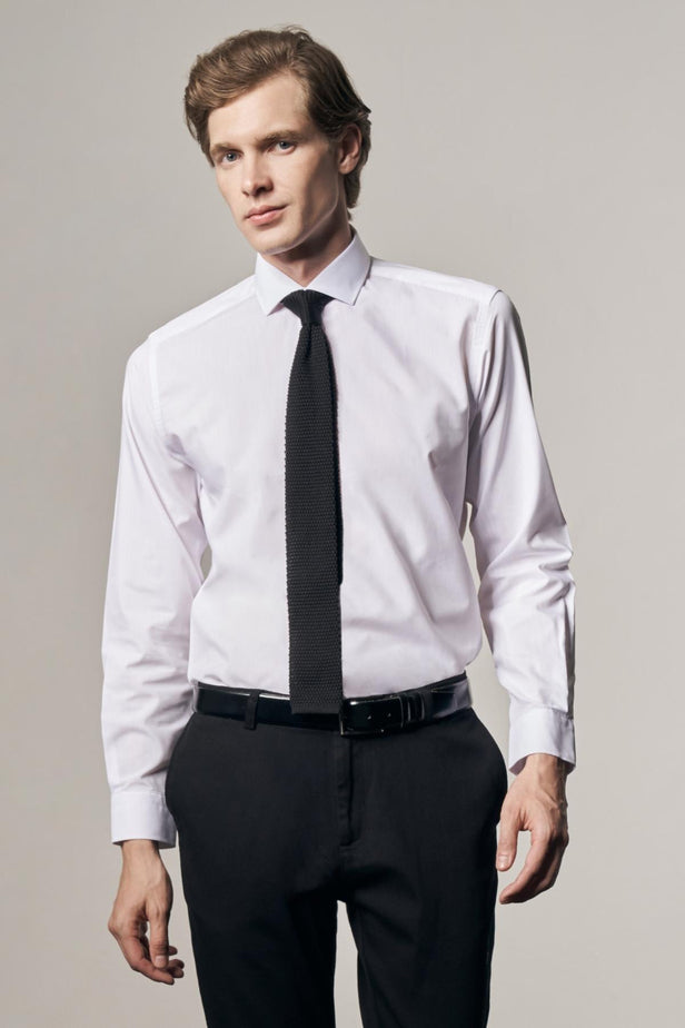 Slim-Fit Easy Iron Classic Shirt - White