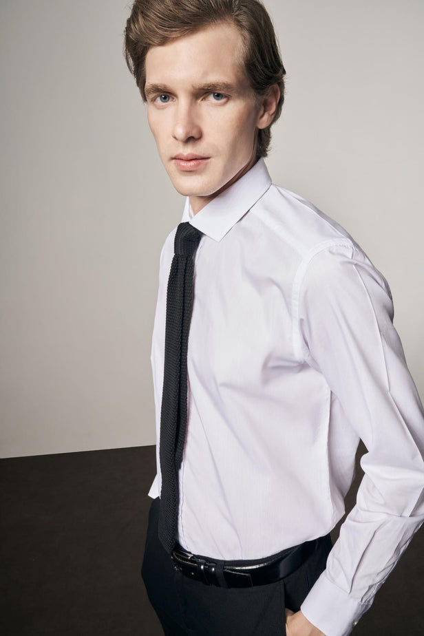 Slim-Fit Easy Iron Classic Shirt - White