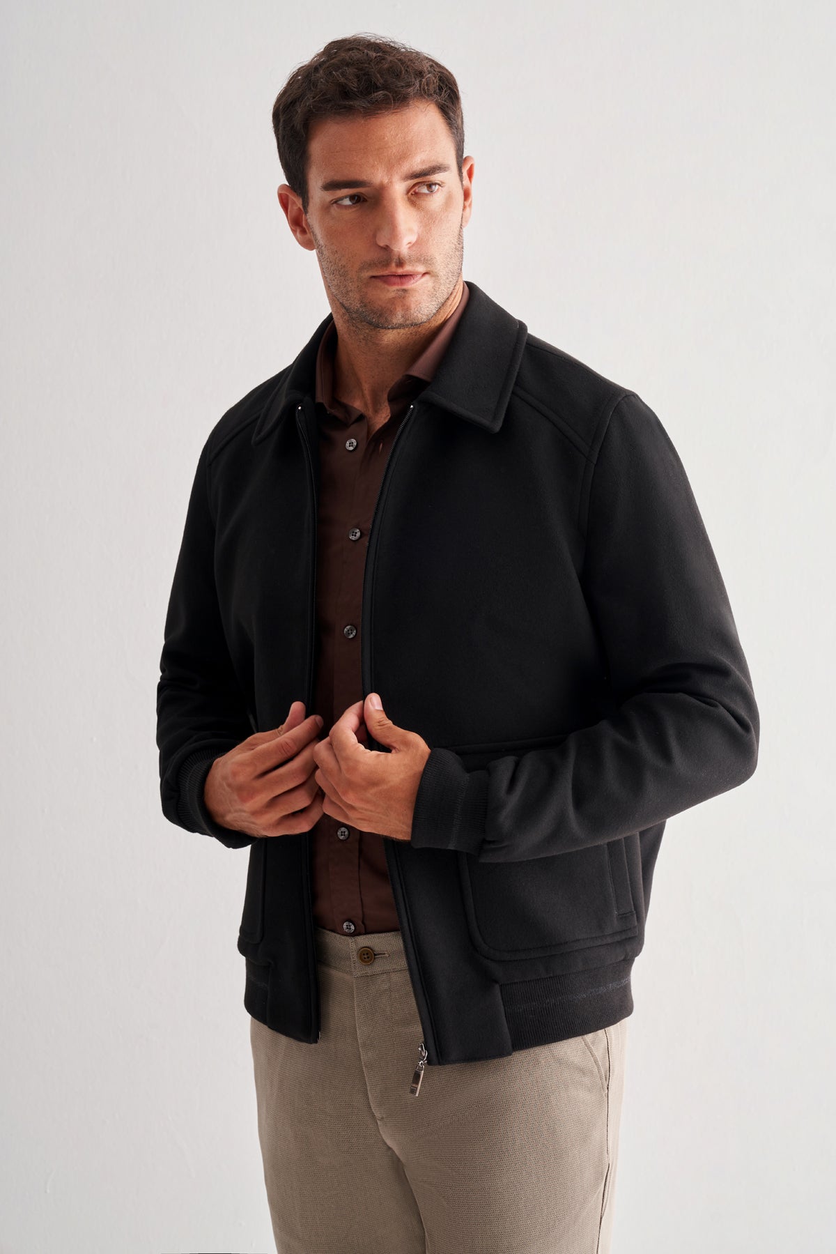 Slim-Fit Jacket - Black