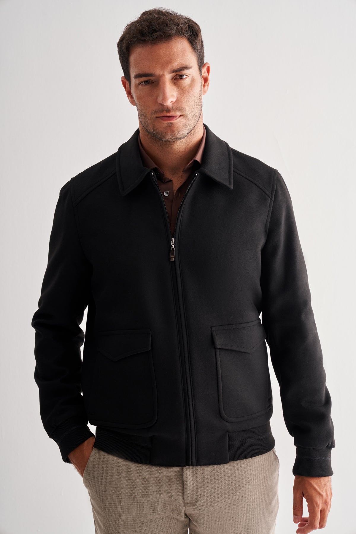 Slim-Fit Jacket - Black