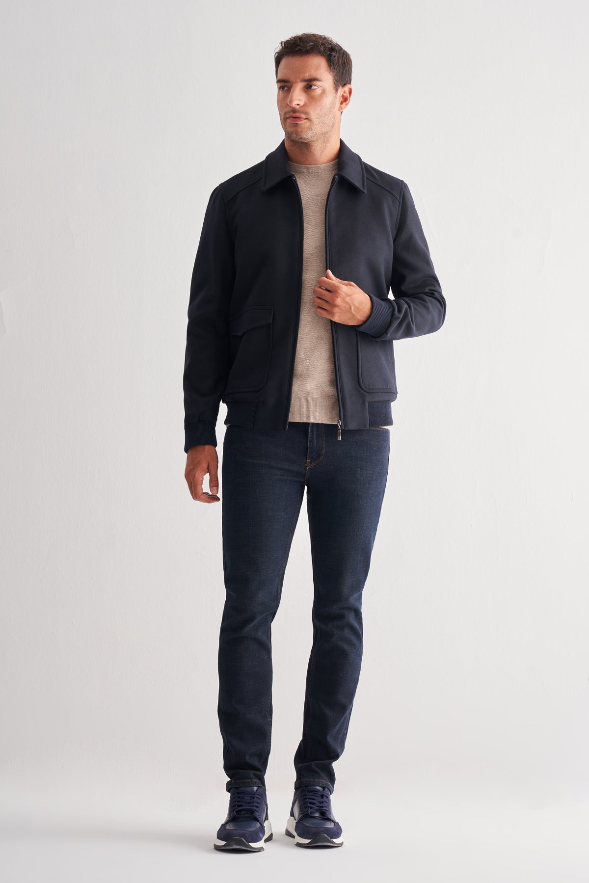 Slim-Fit Jacket - Dark Navy