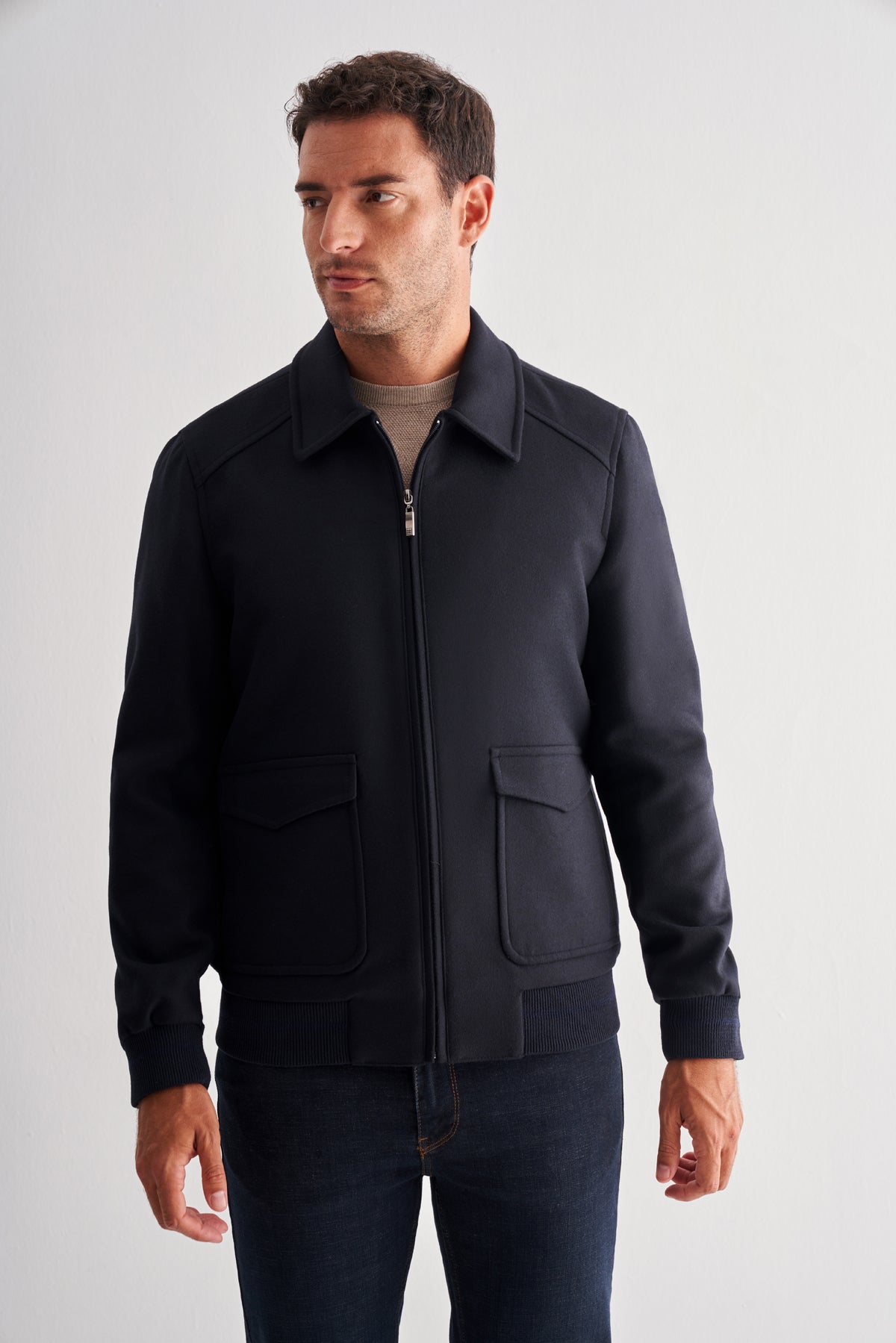 Slim-Fit Jacket - Dark Navy