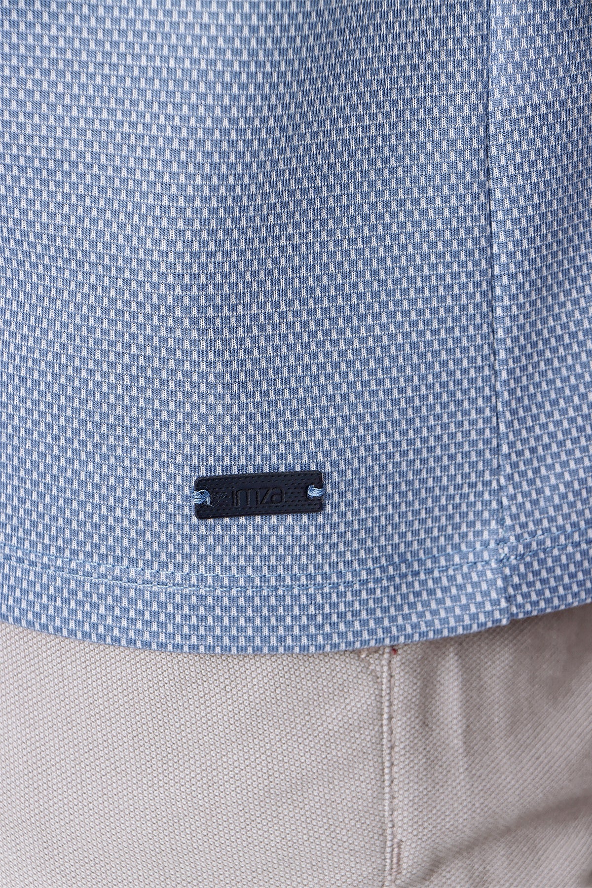 Comfort-Fit Textured Polo Shirt - Blue