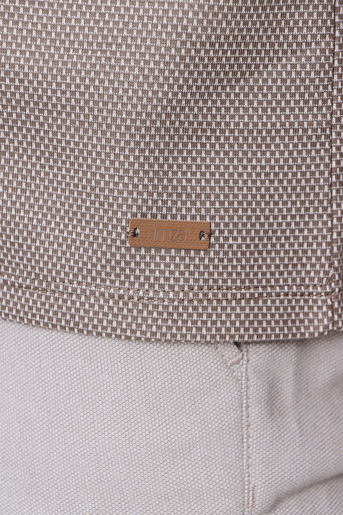 Comfort-Fit Textured Polo Shirt - Beige