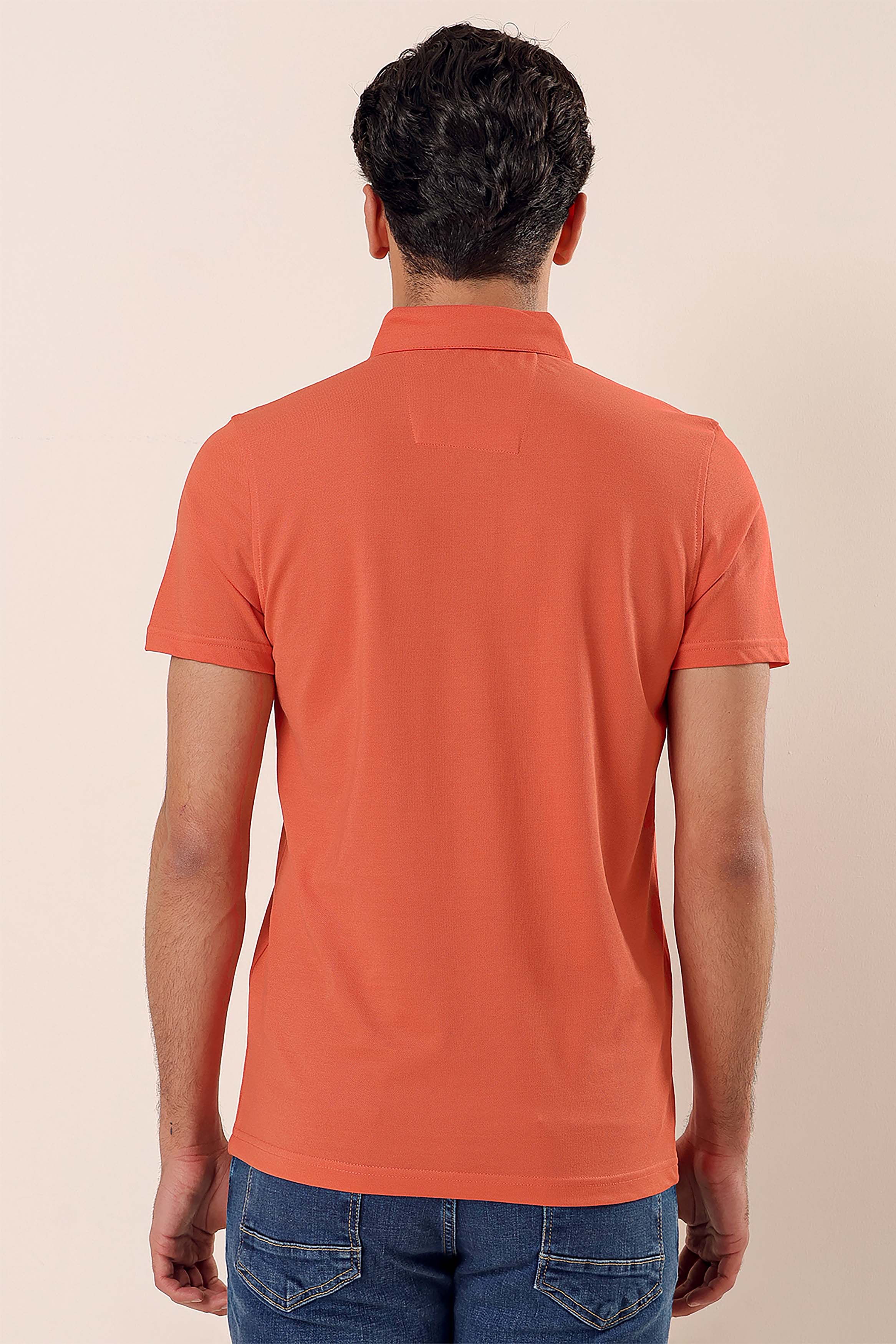 Slim-Fit Polo Shirt - Orange