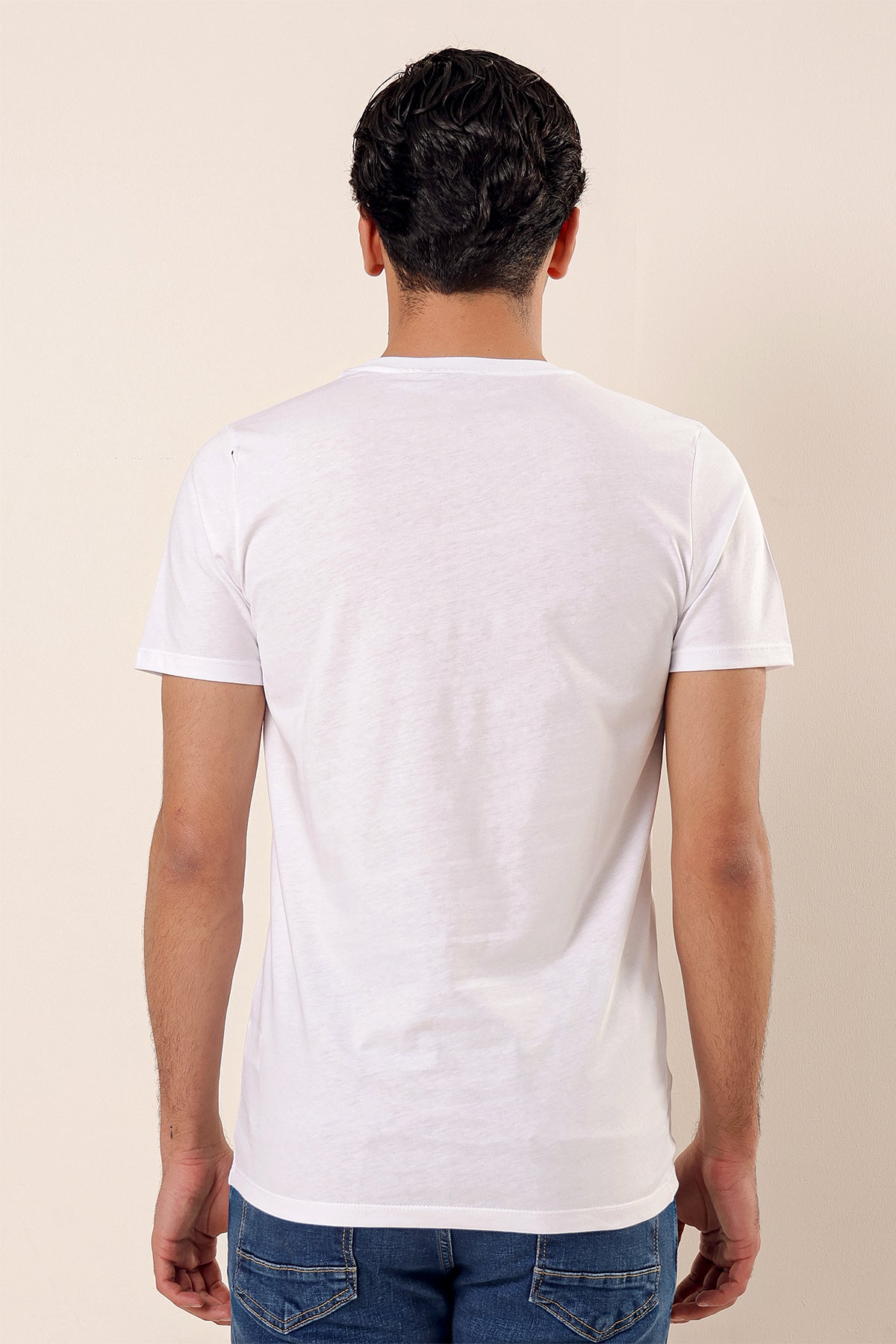 Slim-Fit Printed T-shirt - White