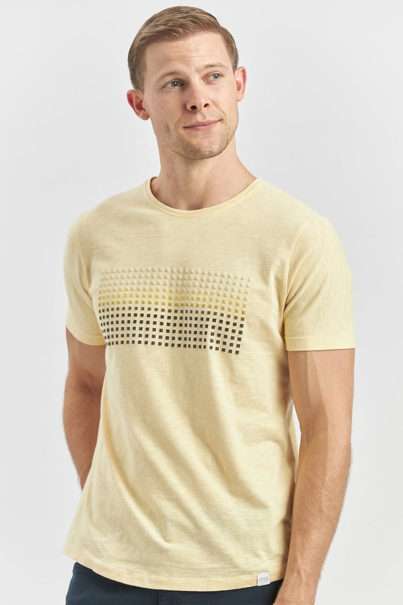 Slim-Fit Printed T-shirt - Yellow