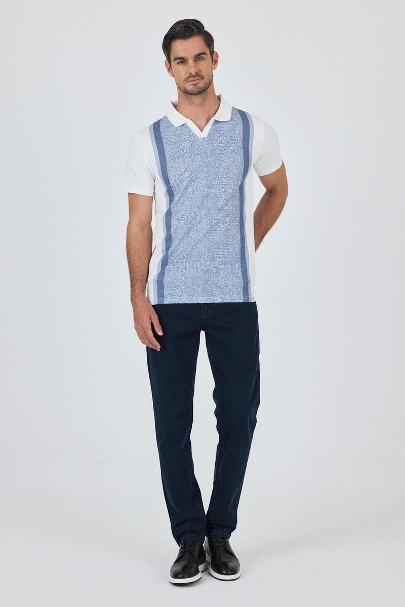 Slim-Fit Polo Shirt - Blue