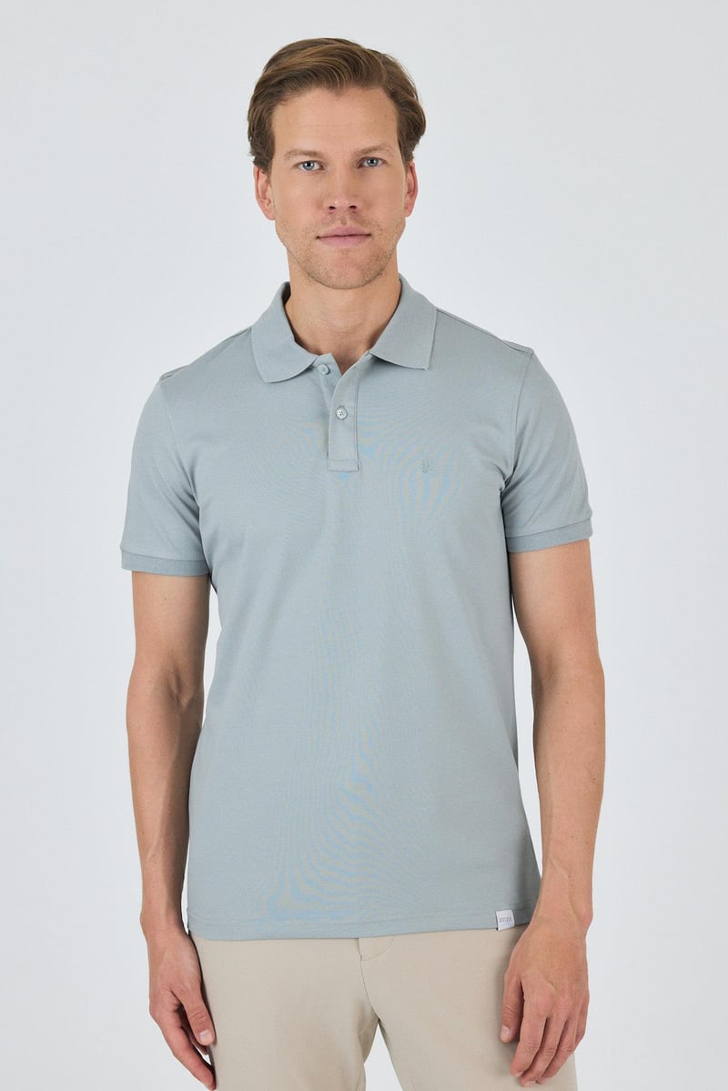 Slim-Fit Polo Shirt - Baby blue