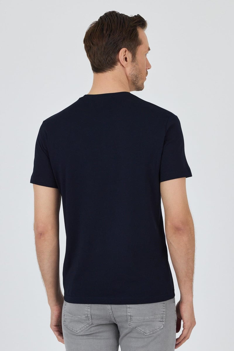 Slim-Fit Basic T-shirt - Navy