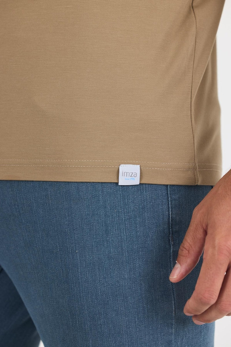 Slim-Fit Polo Shirt - Camel