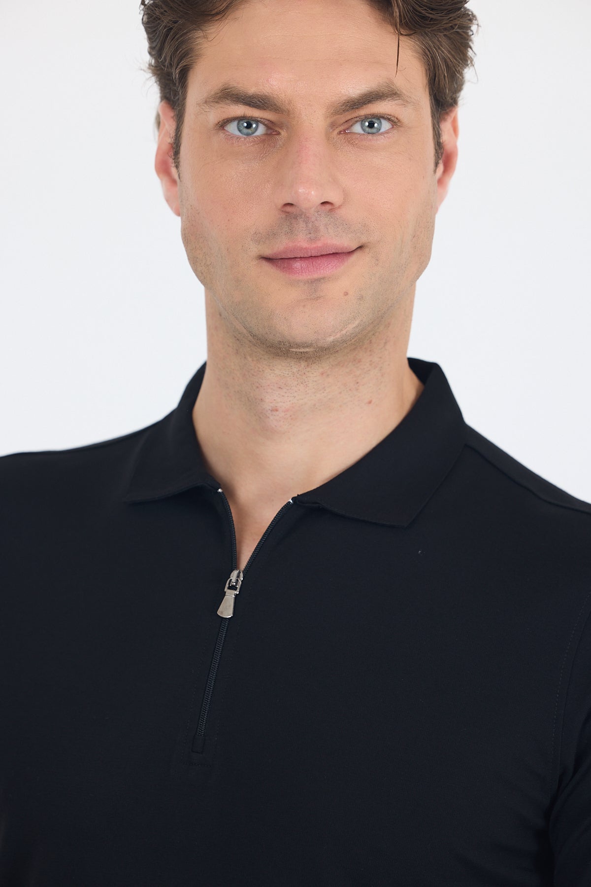 Slim-Fit Polo Shirt - Black