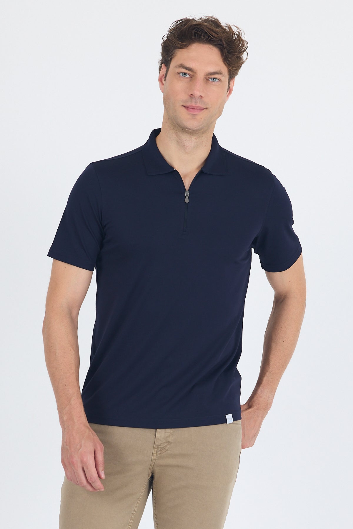 Slim-Fit Polo Shirt - Navy