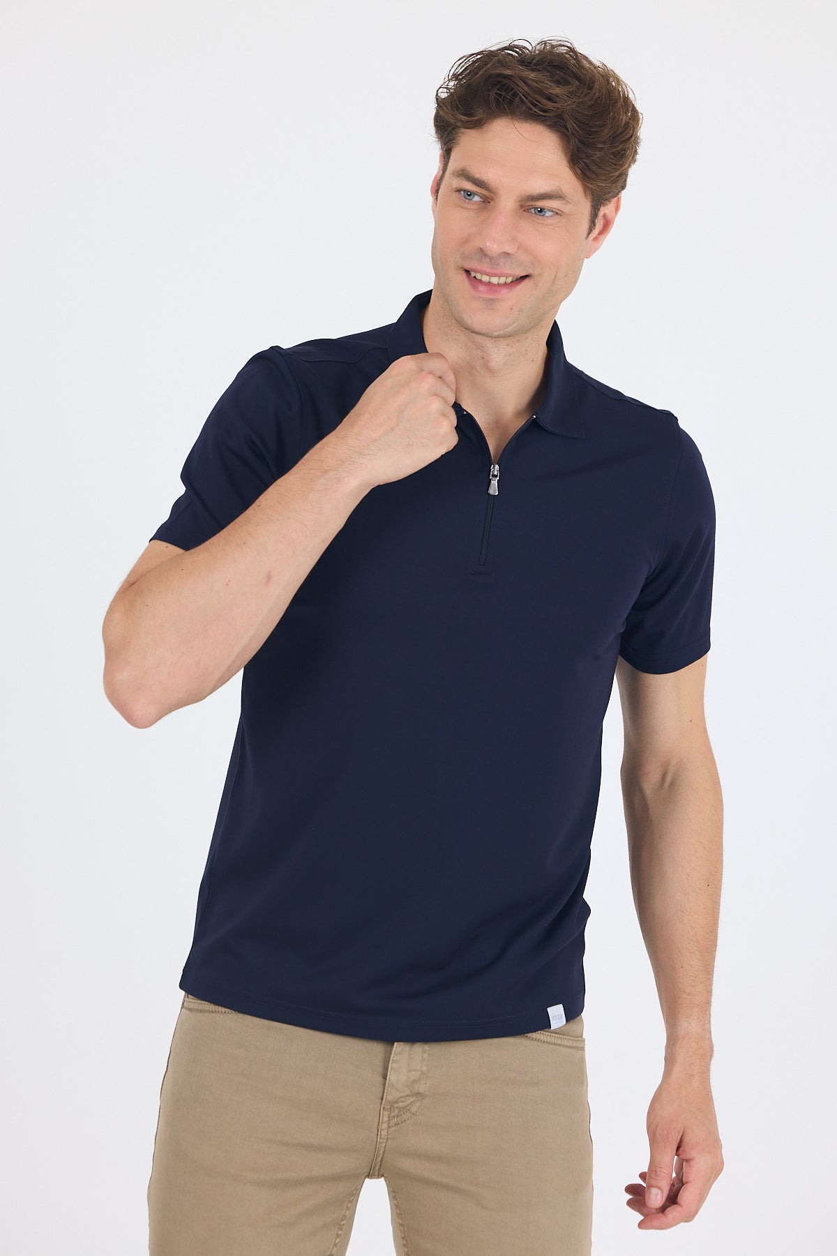 Slim-Fit Polo Shirt - Navy