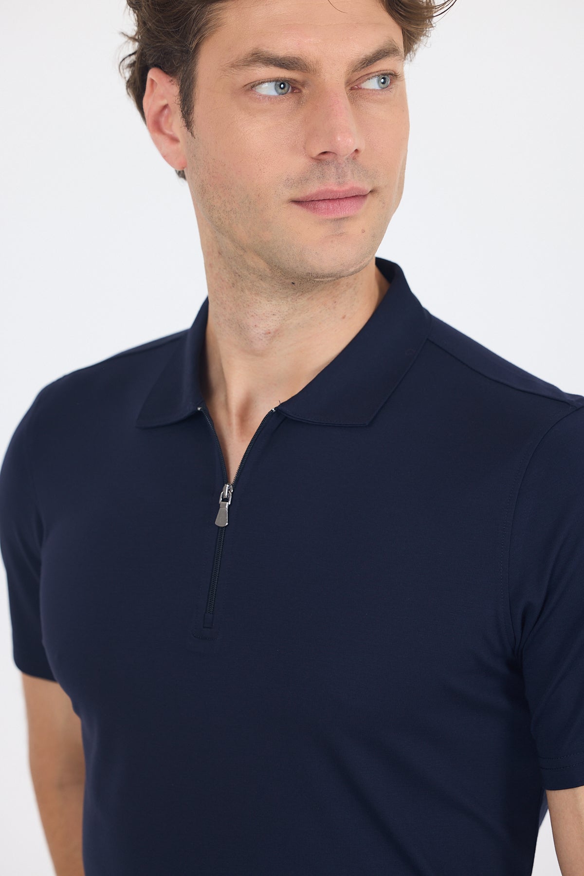 Slim-Fit Polo Shirt - Navy
