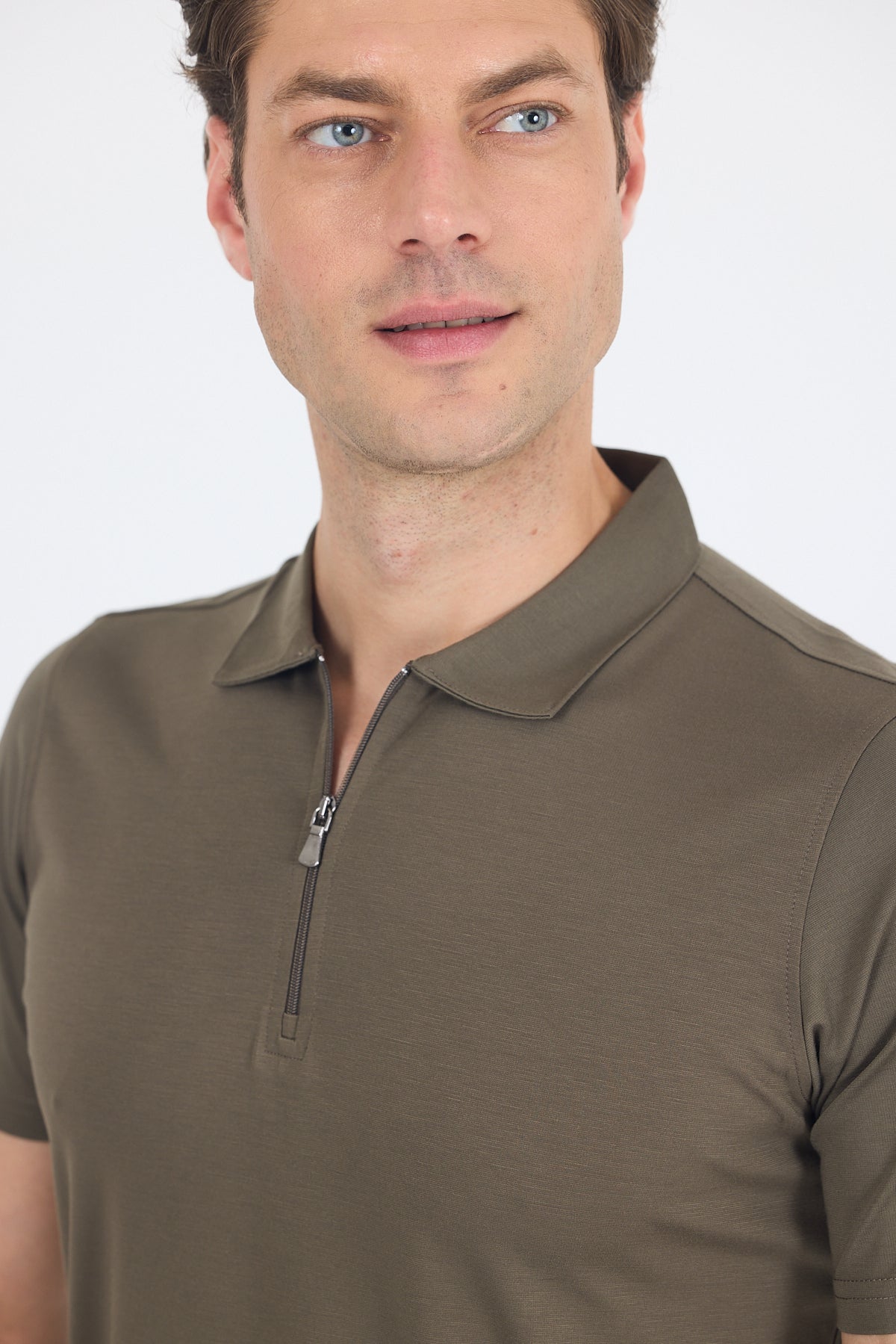 Slim-Fit Polo Shirt - Khaki