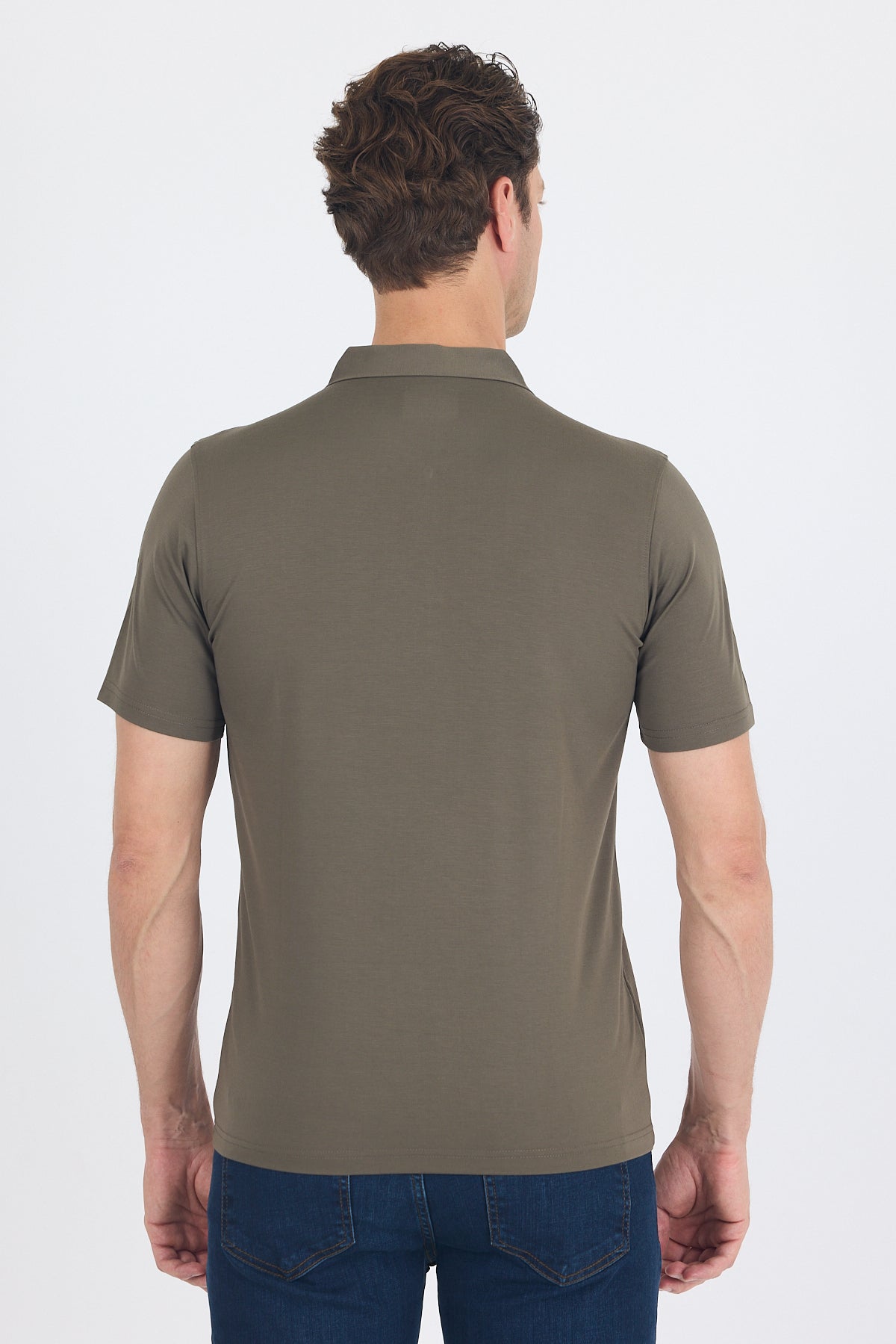 Slim-Fit Polo Shirt - Khaki