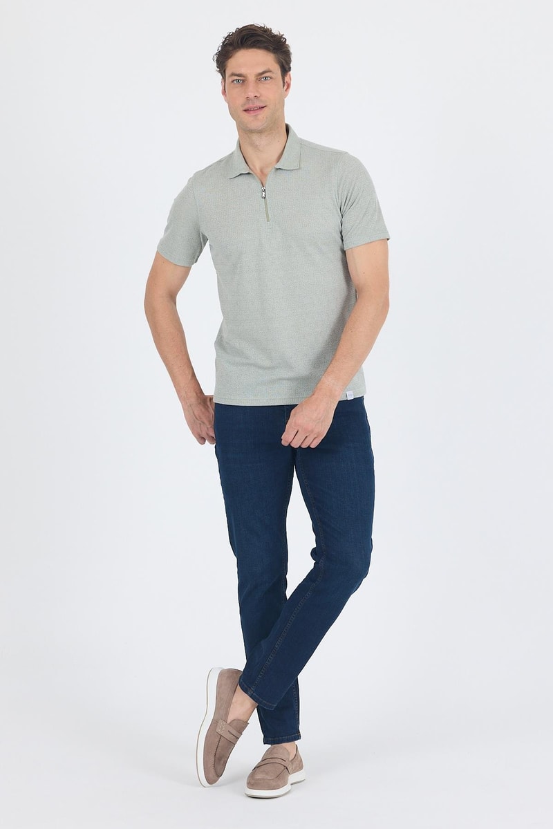 Slim-Fit Polo Shirt - Mint Green
