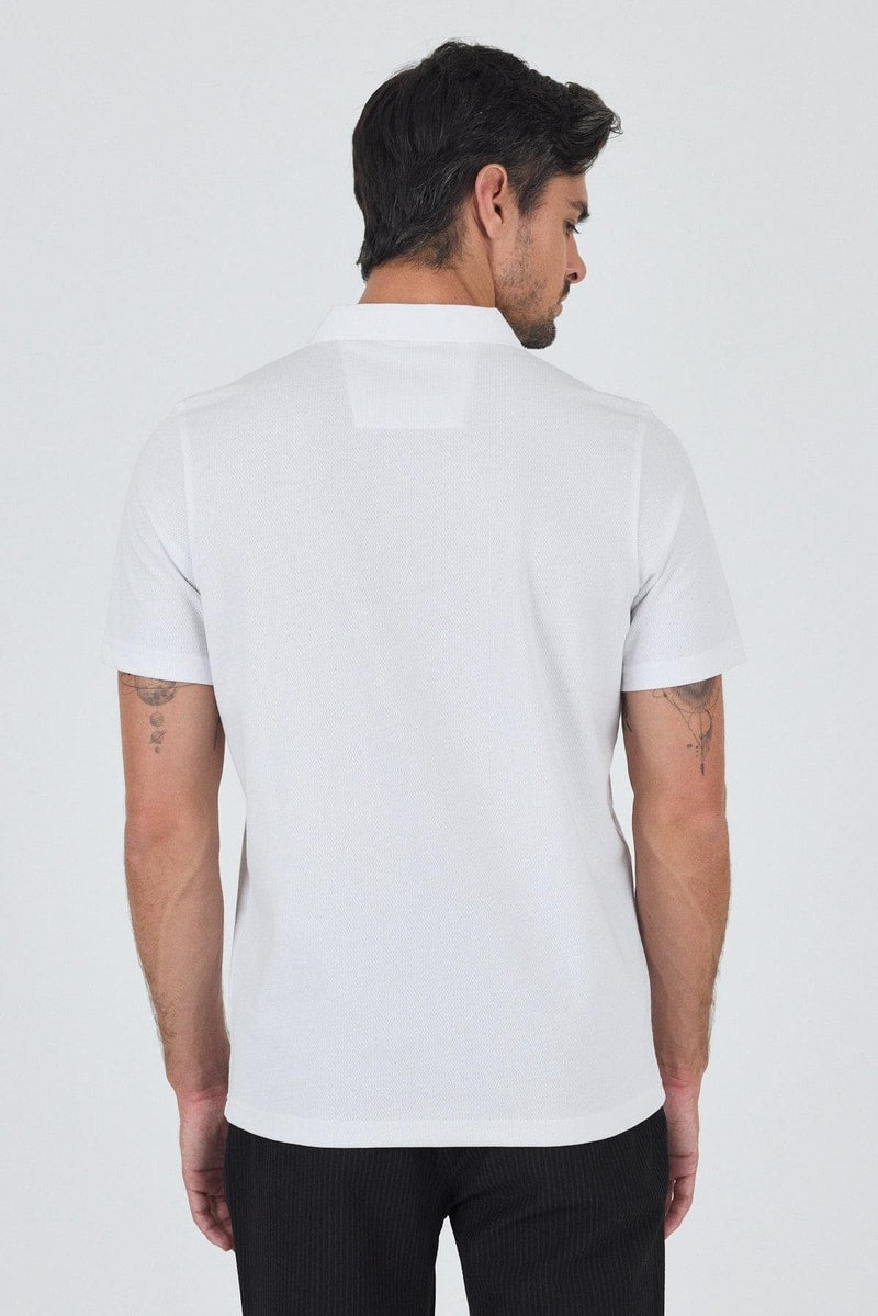 Slim-Fit Polo Shirt - White
