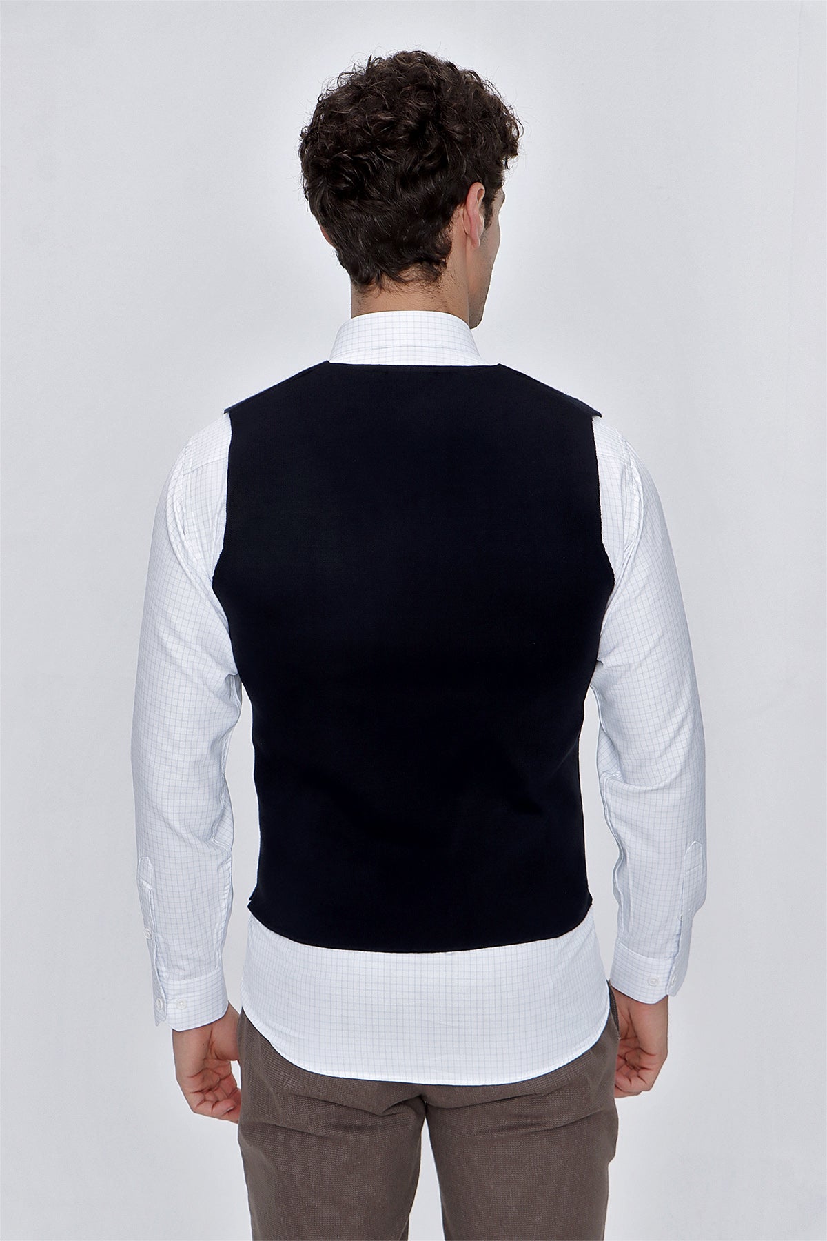 Slim-Fit Classic Vest - Navy