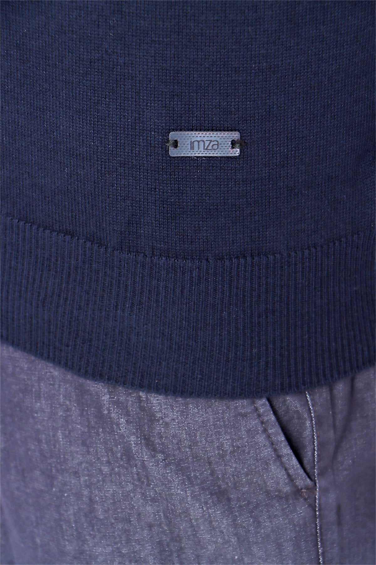 Slim-Fit V-Neck Sweater - Navy