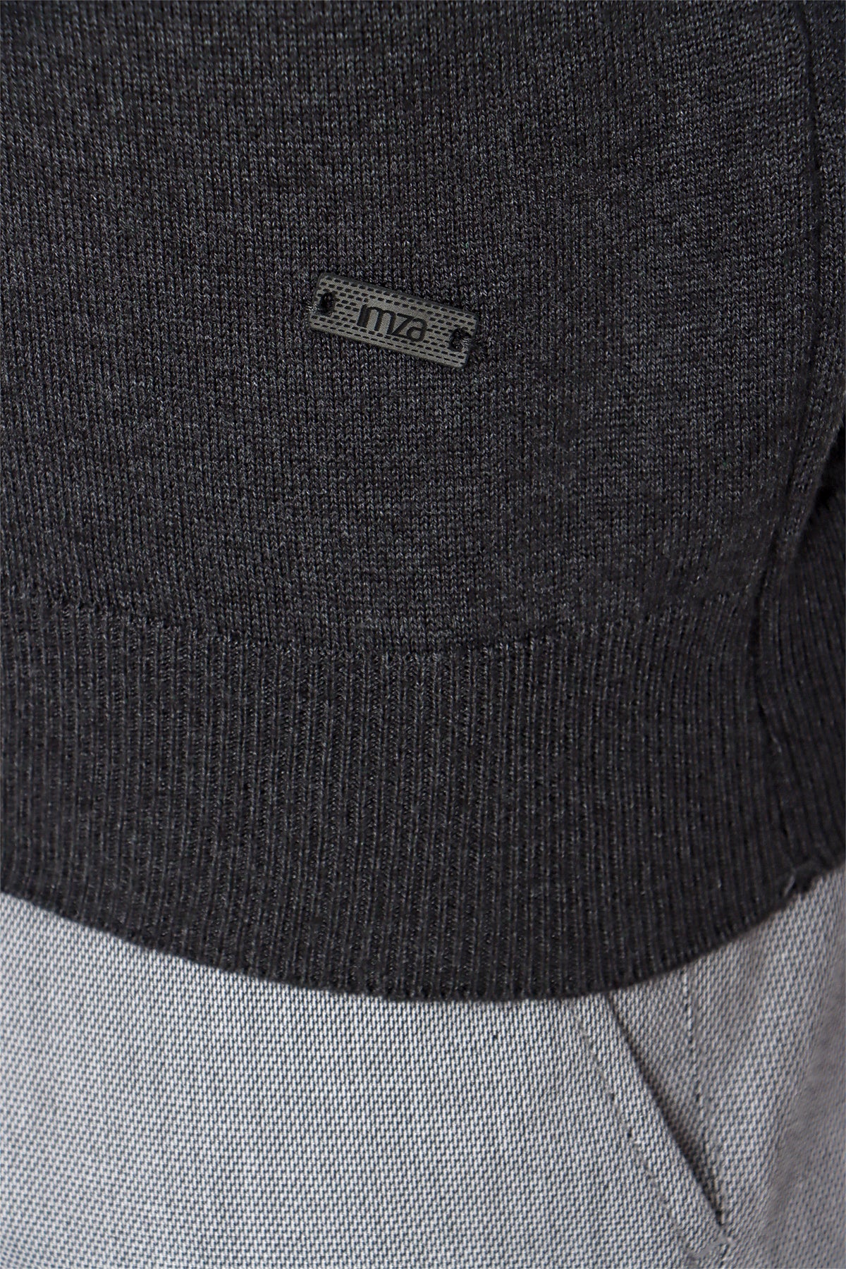 Comfort-Fit Polo-Neck Knitwear - Dark Grey