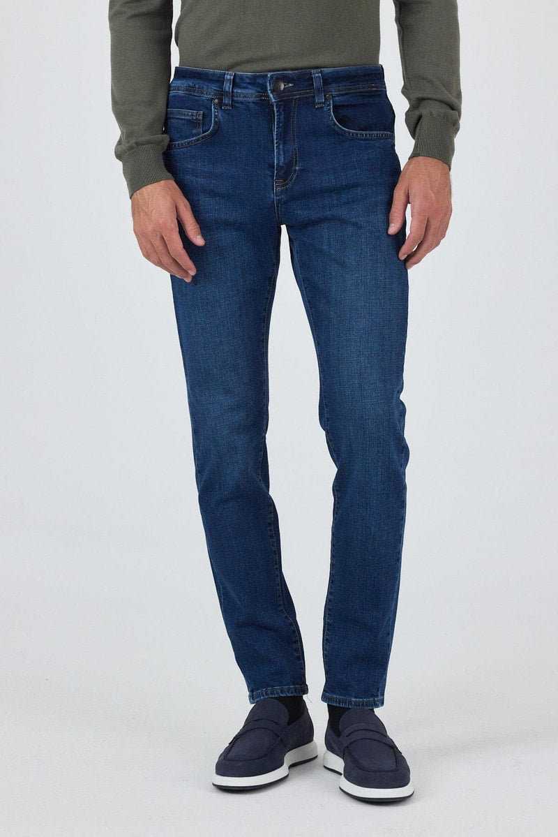 Navy Slim-Fit Jeans