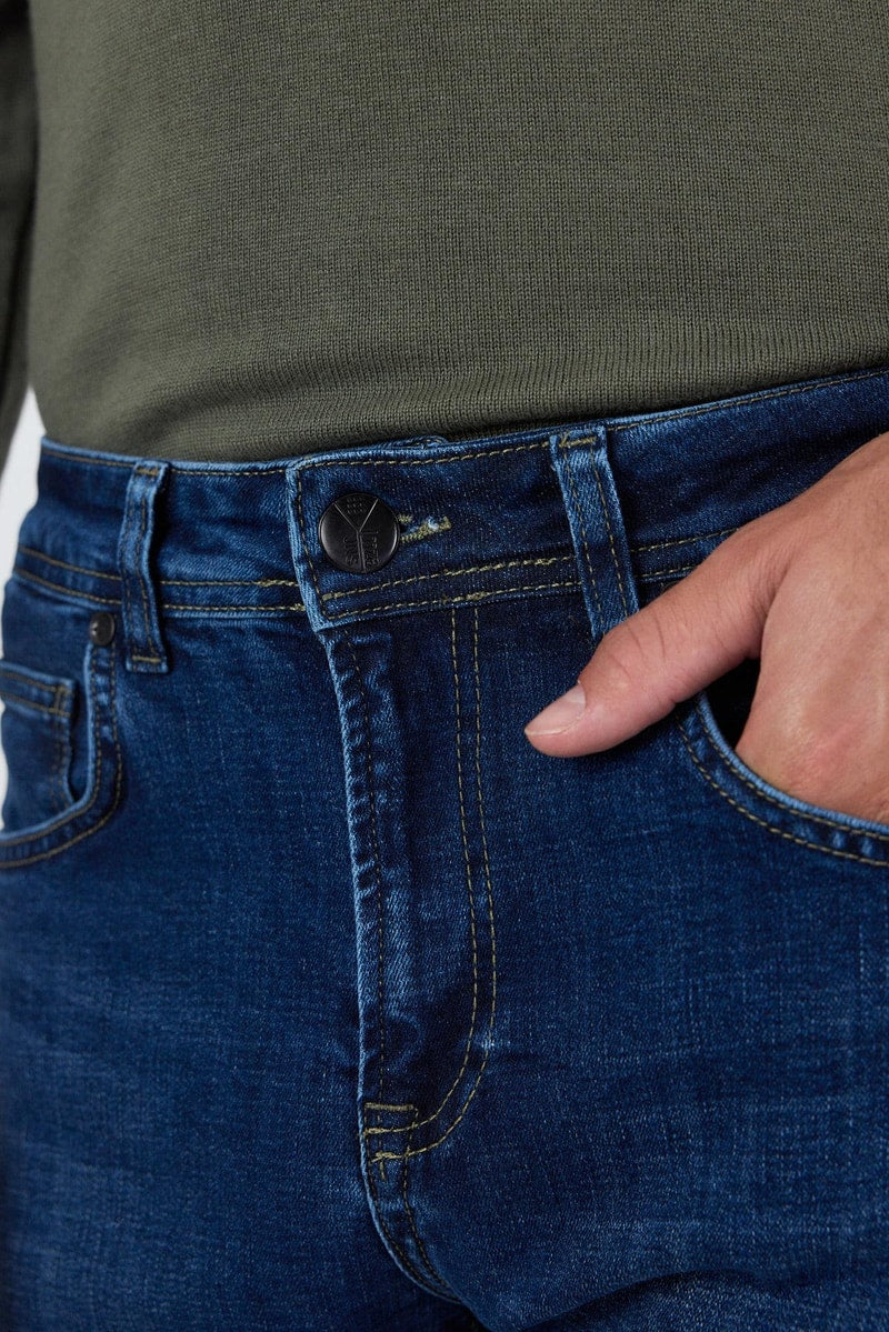 Navy Slim-Fit Jeans