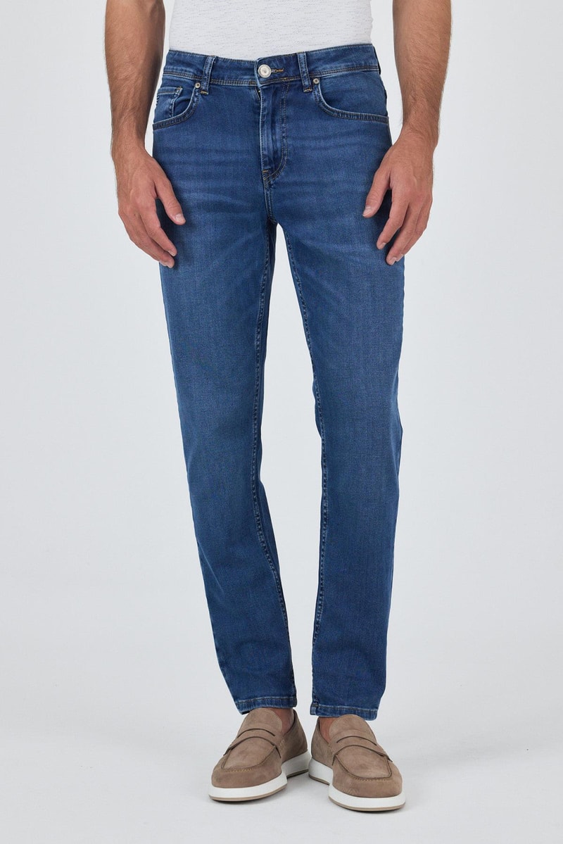 Blue Slim-Fit Jeans