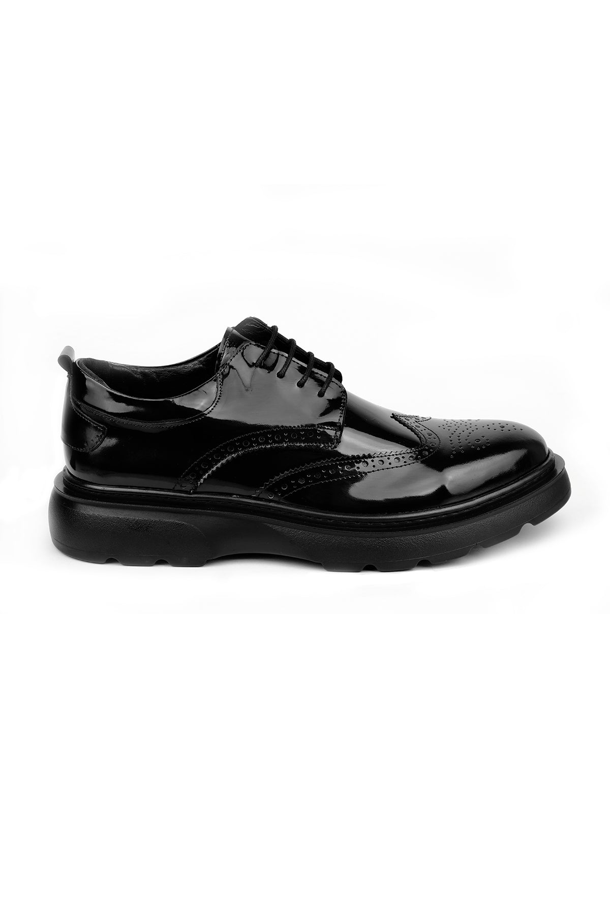 Chunky Patent Shoes - Black