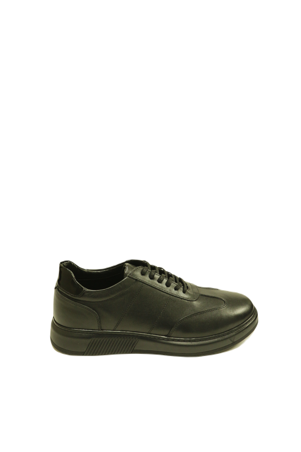 Casual Leather Shoes - Balck