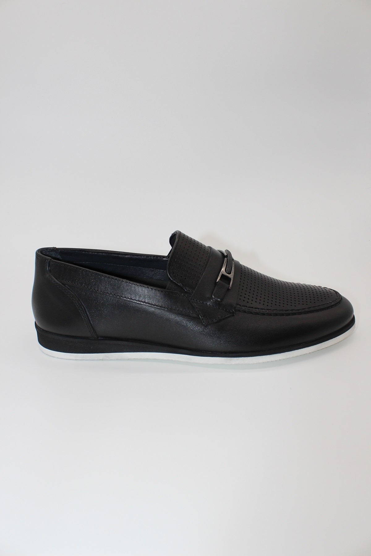 Loafer Textured Shoes - Black