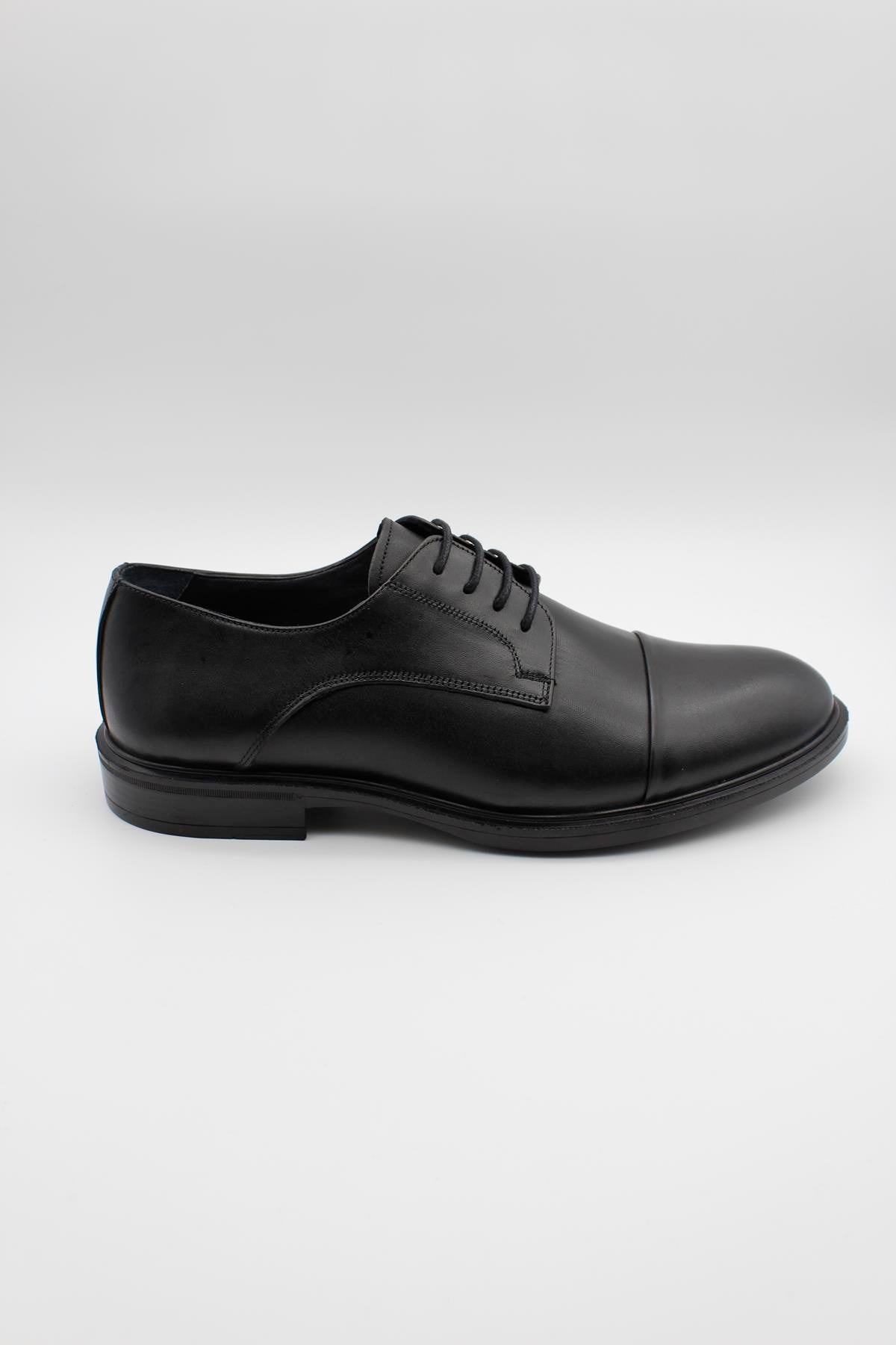 Derby Plain Classic Shoes - Black