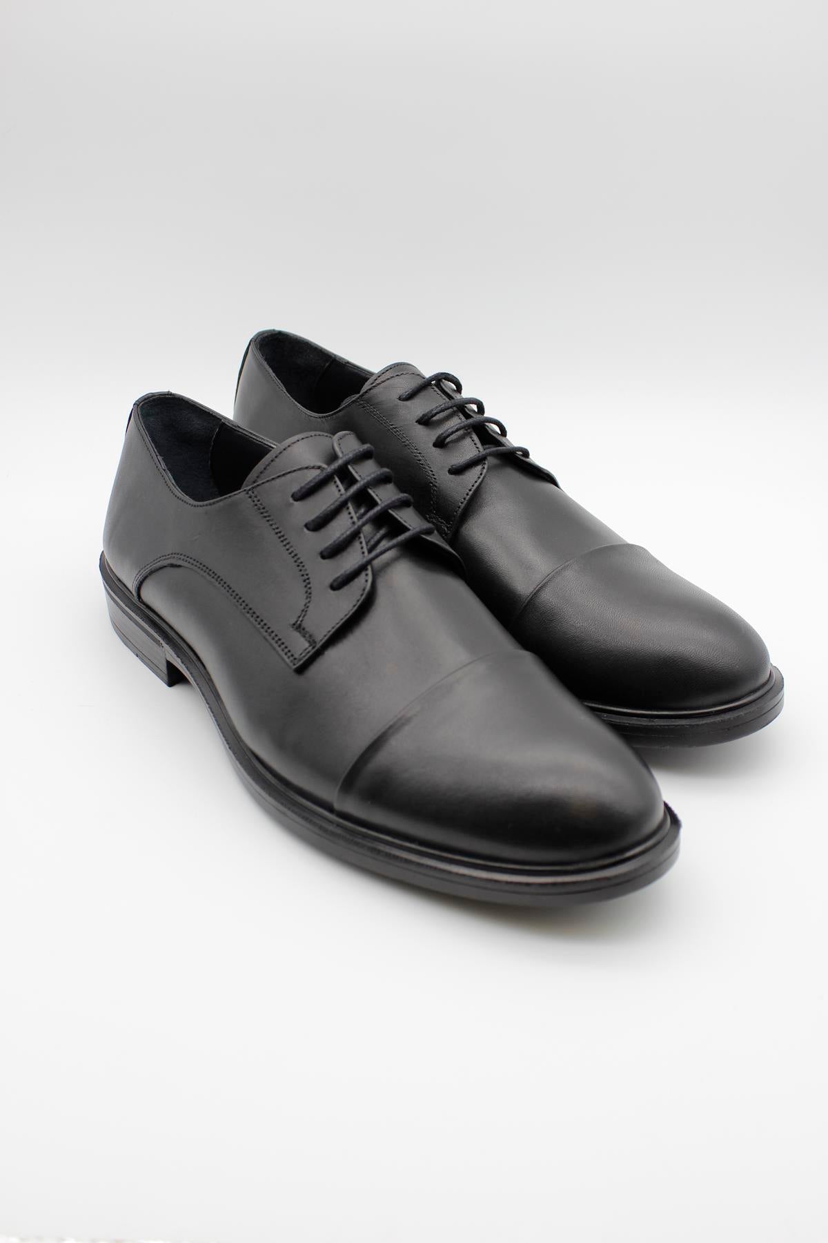 Derby Plain Classic Shoes - Black