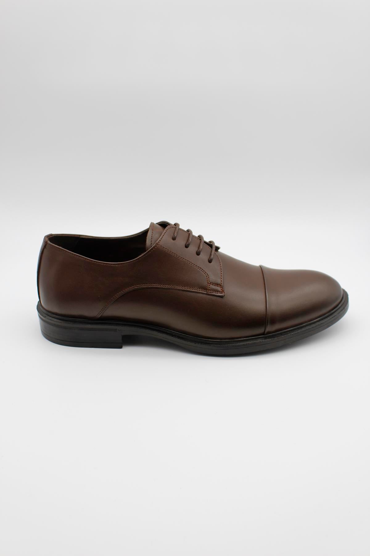 Derby Plain Classic Shoes - Brown