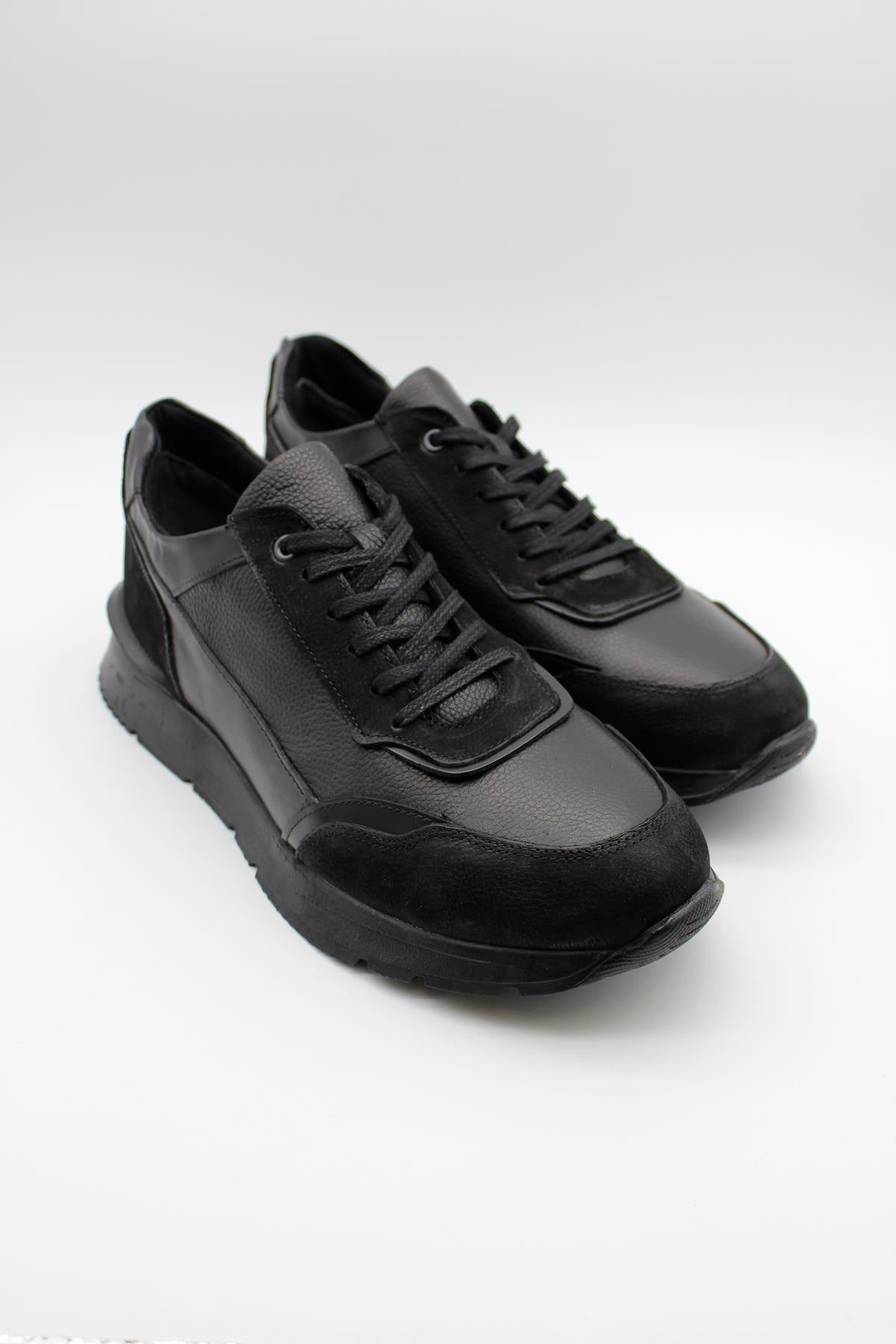 Trainer Leather Shoes - Black