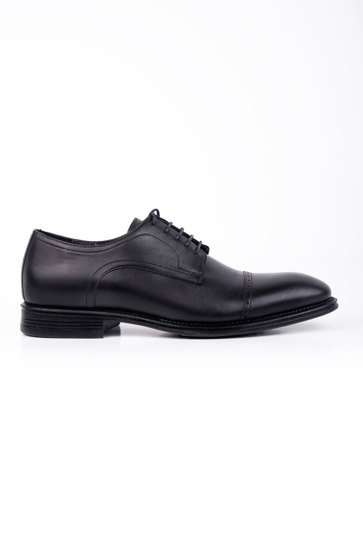 Derby Plain Classic Shoes - Black