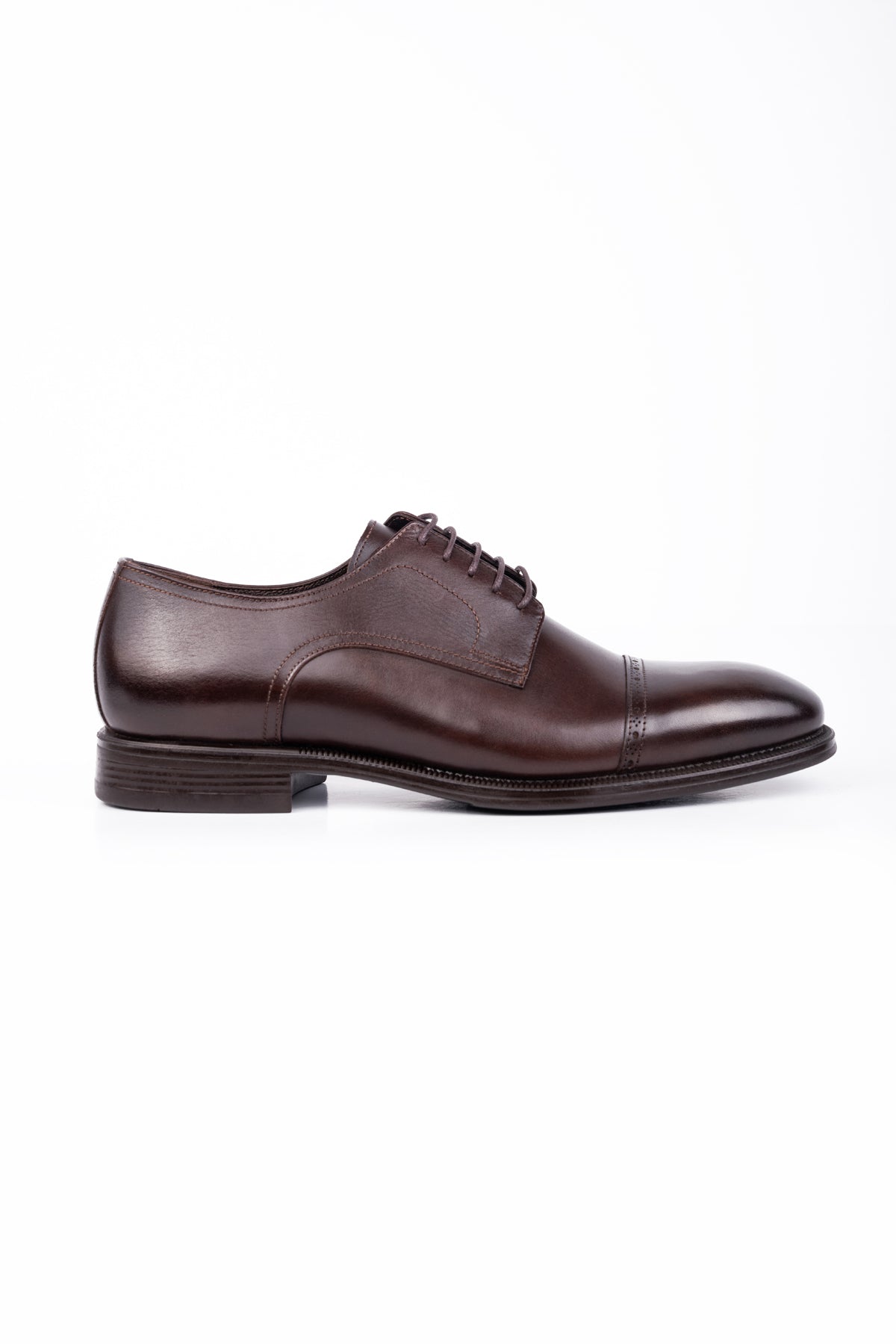 Derby Plain Classic Shoes - Brown