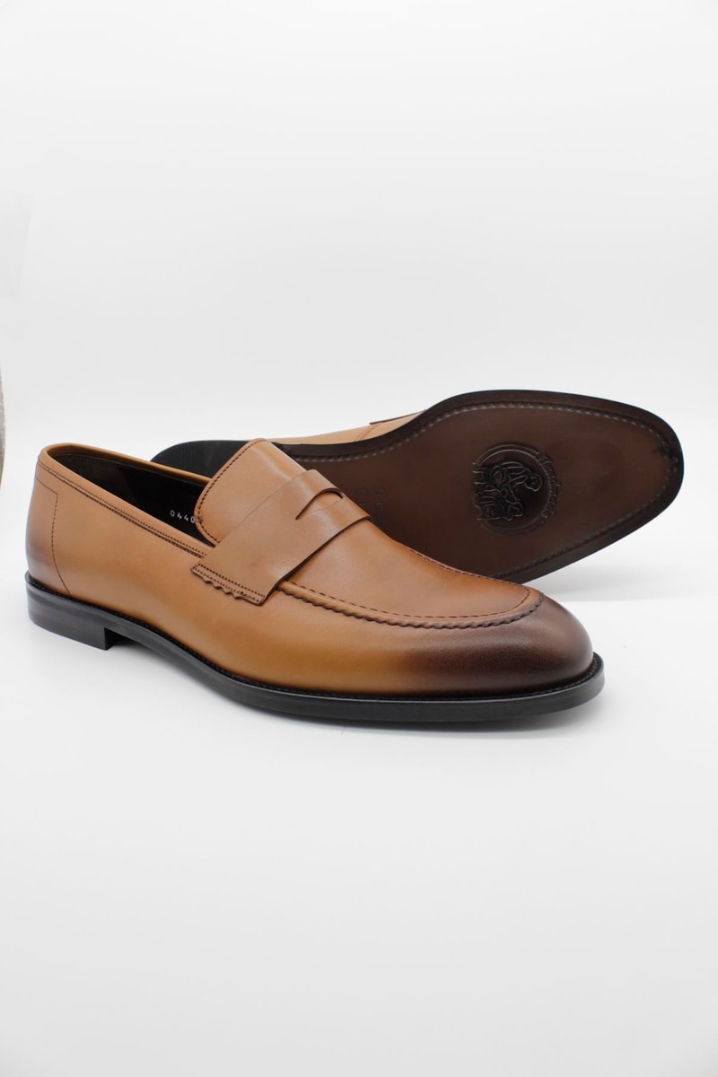 Loafer Shoes - Camel