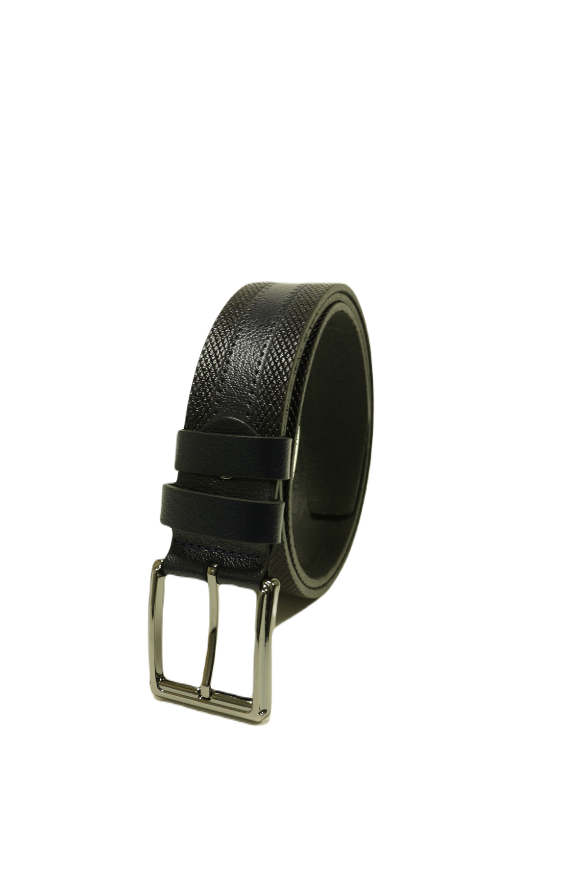 Casual Belt, 100% Genuine Leather - Black