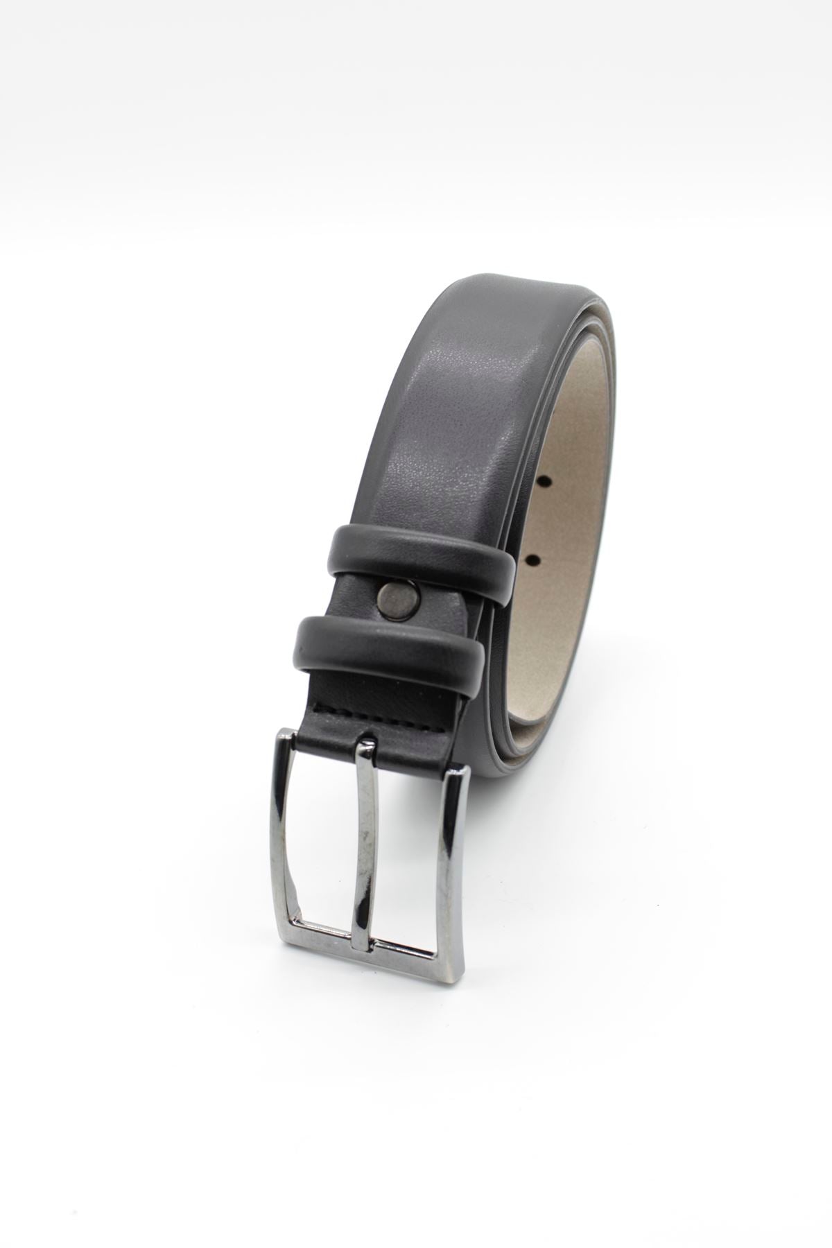 Classic Belt, 100% Faux Leather - Black