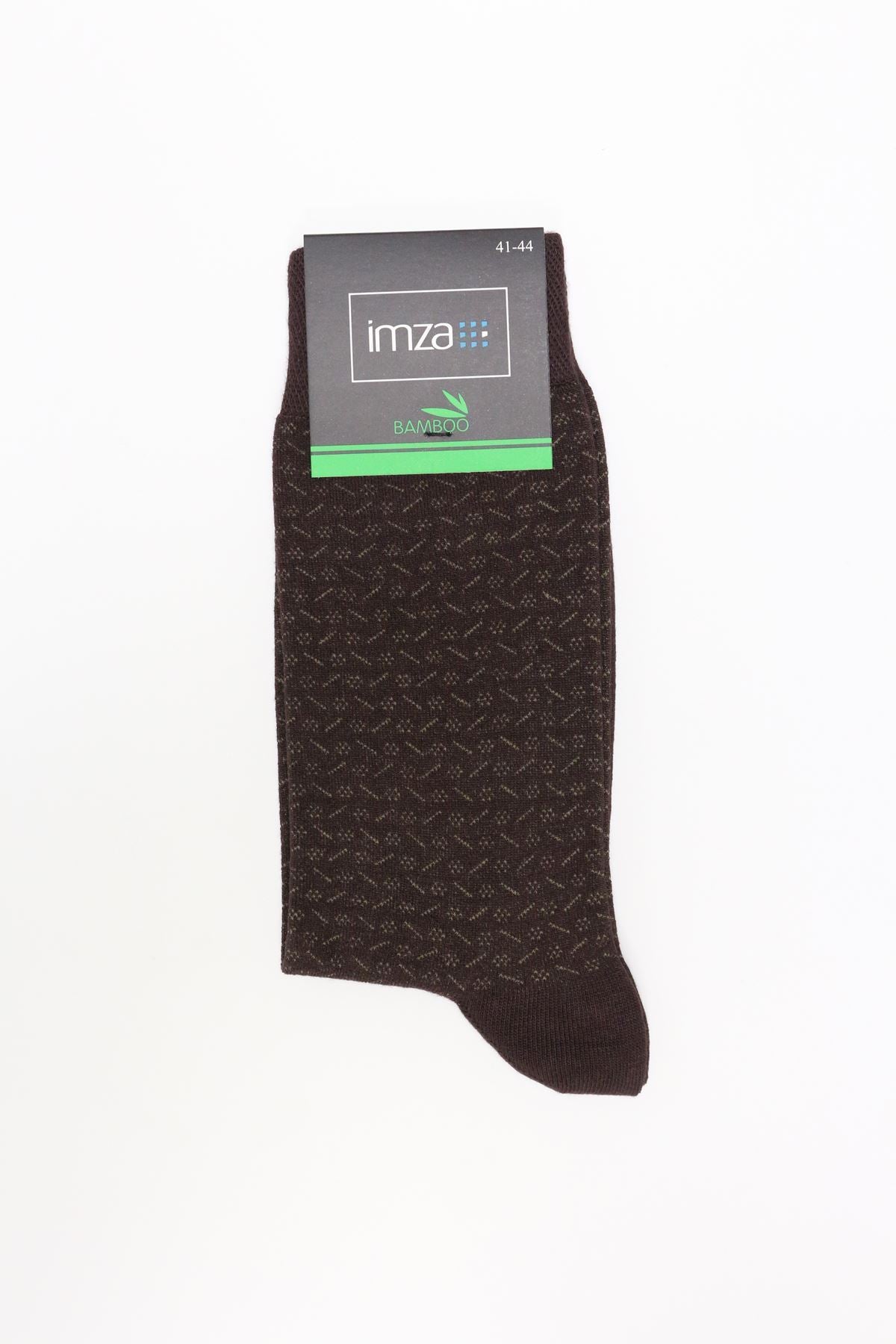 Textured Long Classic Socks - Brown